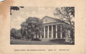Postkarte KY: Unionskirche, Gebühr Memorial Bldg., Beröen, Kentucky, Albertype 1910er - Bild 1 von 2