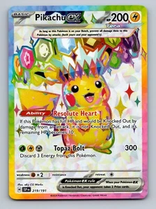 Pikachu ex 219/191 Ultra Rare Surging Sparks Pokémon Card - Picture 1 of 2