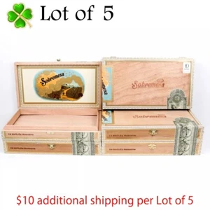 Menge 5 Sobremesa Brulee Robusto Leere Holz Zigarrenkiste 11,75" x 6,5" x 1,75" - Bild 1 von 12