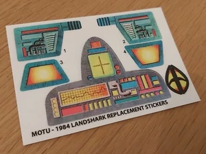 He-Man MOTU Vintage Landshark - Ersatzaufkleber - Bild 1 von 1