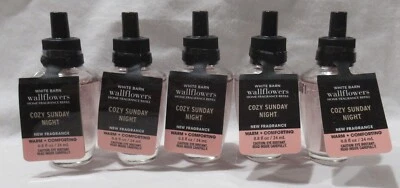 White Barn Bath & Body Works Wallflower Bulb Lot Set of 5 COZY SUNDAY NIGHT - Image 1 of 3