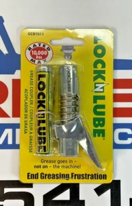 LockNLube Grease Gun Coupler, locks on, doesn't leak, rated over 10,000 PSI - Picture 1 of 4