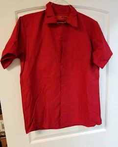 Red Kap Touchtex Uniform shirt Red LARGE Made in USA NEW - Picture 1 of 2