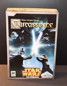 Carcassonne - Star Wars Edition Board Game w/ Erweiterung 1 Expansion VG - Picture 1 of 3