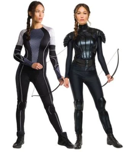 Official Ladies KATNISS Everdeen The Games or Rebel Fancy Dress Costume Outfit - Picture 1 of 3