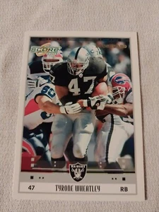2005 TYRONE WHEATLEY SCORE SCORECARD CARD /599 RAIDERS NY GIANTS MICHIGAN - Picture 1 of 2