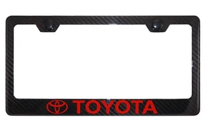 Toyota  Carbon Fiber License Plate Frame - Picture 1 of 1