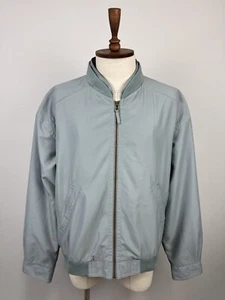 Bomber uomo BARACUTA blu full zip oversize colletto vintage taglia XL - Foto 1 di 24