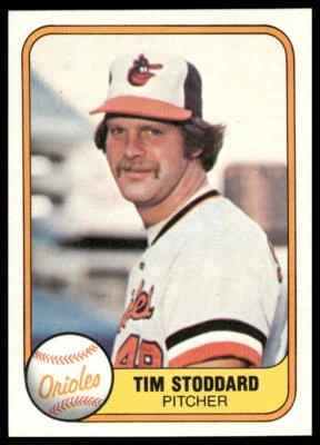 1981 Fleer #176 Tim Stoddard Baltimore Orioles Baseball - Image 1 of 2
