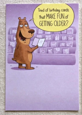 TÚ ELIGES Tarjeta de Felicitación CUMPLEAÑOS Getting Old | Oso Divertido o Sonidos de Envejecimiento Foto 1 de 2