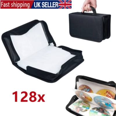 128x DVD CD DISC Holder Plastic Storage Case Folder Wallet Carry Bag Organizer - Image 1 of 4
