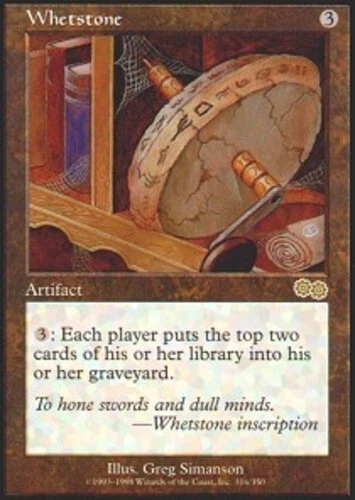 Whetstone ~ Heavily Played Urza's Saga MTG Magic UltimateMTG Artifact Card - Image 1 of 1