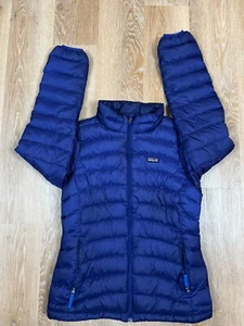 Patagonia Jacket Youth Extra Large Blue Quilted Down Sweater Outdoors Girls - Picture 1 of 11