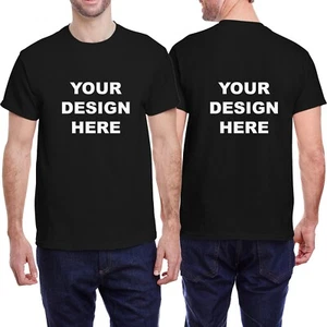 Customize-It Tee Unisex Personalized T-Shirts Add Your Own Logo, Photo, or Text - Picture 1 of 11