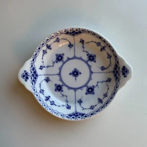 RARE Royal Copenhagen Blue Fluted Half Lace Small Dish w Ears 721 1Q EUC pre1923 - Picture 1 of 11