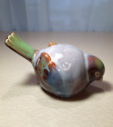 Ceramic Chubby Bird Art Pottery Glazed