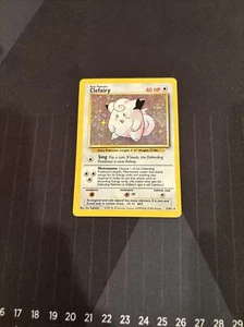 Carta Pokemon Unlimited Base Clefairy HOLO rara 5/102 WOTC vintage - Foto 1 di 7