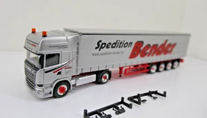 Herpa 1:87 - Scania R`13 TL mit 4-achs GaPl-Auflieger "Spedition Bender" - J2M - Bild 1 von 8