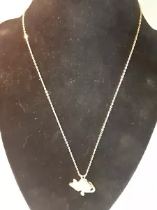 Lind 14Kt Gold Elektroplatte Katze spielt mit Ball Strass Charm Tier 17,5" - Bild 1 von 12