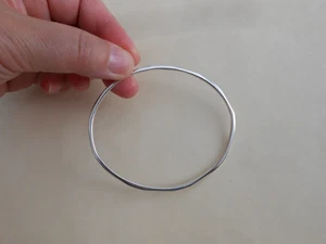 Ippolita Sterling Silver Classico Smooth Squiggle Oval Bangle Bracelet 7.75" - Picture 1 of 16