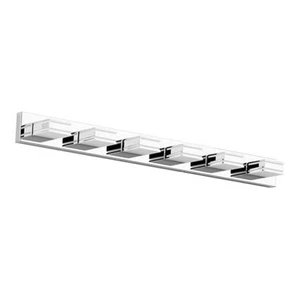 Bathroom Vanity Light Fixtures 6-Light Acrylic Modern LED 48inch Chrome - Picture 1 of 7
