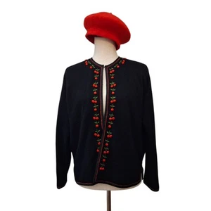 Vintage Mark One Fully Lined Angora Blend Jacket & Non Brand Red Hat_2_4943_3 - Picture 1 of 12
