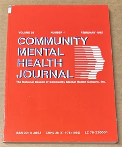 Community Mental Health Journal, Volume 28, Number 1, February 1992 (PB, GOOD) - Picture 1 of 1