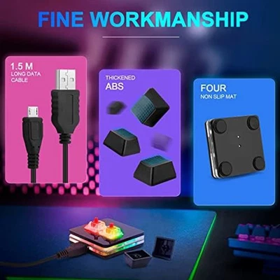 RGB Mini Keyboard with Two Keys for Personalized For Gaming Experience - Image 1 of 4