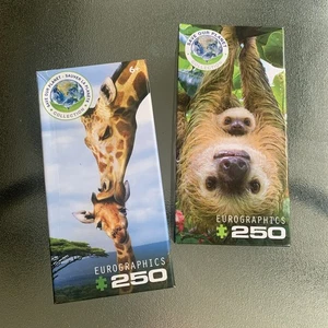 Eurographics Giraffes/Sloths Puzzle 250-piece, 13"x19", Save Our Planet Theme. - Picture 1 of 3