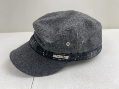 Gorra Calvin Klein Newsboys para mujer talla única lana gris banda negra gorra de cabinos Foto 1 de 4