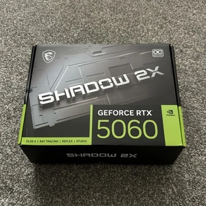 Nvidia MSI GeForce RTX 5060 Shadow 2X OC 8GB GDDR7 Dual Fan Graphics Card / GPU - Picture 1 of 6