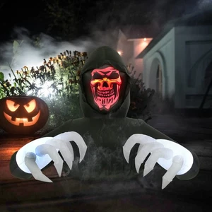 8FT Width Inflatables Grim Reaper Outdoor Halloween Decoration Blow Up for Ya... - Picture 1 of 6