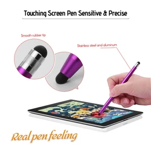(2Red&2Purple)2 In 1 Touchscreen Stylus Pen For All Touchscreen Tablets TDW - Zdjęcie 1 z 6