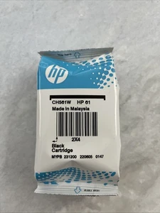 HP 61 Czarny wkład atramentowy Oryginalny OEM CH561WN Nowy zapieczętowany - Zdjęcie 1 z 4