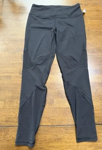 NWT VICTORIA'S SECRET VSX BLACK MESH YOGA ULTIMATE BONDED LEGGINGS Size M $69! - Picture 1 of 2