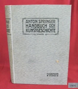 ANTIQUE 1909 GERMAN HARDCOVER ALBUM BOOK – HISTORY OF ART vol 2 - Picture 1 of 14
