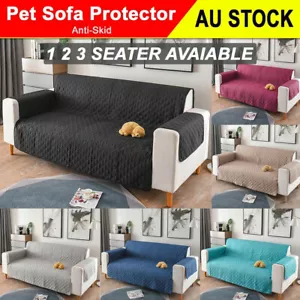 1/2/3 Seater Pet Sofa Cover Couch Covers Lounge Slipcovers Quilted Protector Dog - Picture 1 of 27
