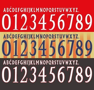 Name&Number Set For Ajax Amsterdam For Season 2004/2005 Home/Away Soccer - Picture 1 of 1
