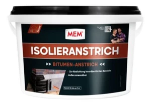 MEM Bitumen Isolieranstrich 5 l Dachlack Schutzlack Dachschutz Abdichtung - Bild 1 von 4