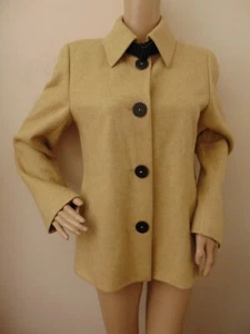 Akris Green Cashmere Jacket Fashion Coat size 6 Italy - Picture 1 of 12