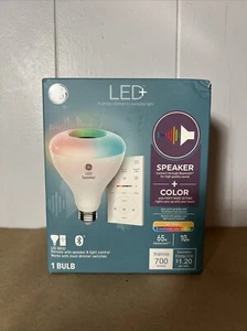 GE LED+ Speaker LED Light Bulb, Color Changing, 60 Watt, A21 Bulbs, Medium Base, - Picture 1 of 2