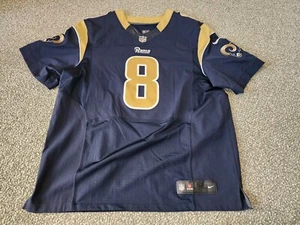 SAM BRADFORD St. Louis RAMS Football Nike Sewn Size 52 Jersey Blue NFL - Picture 1 of 6
