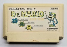 Genuine Dr. Mario Video Game for Nintendo Famicom JAPANESE TESTED