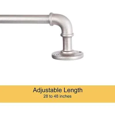 Kenney Adler 5/8" Indoor/Outdoor Rust-Resistant Wrap 28-48", Brushed Nickel - Image 1 of 4