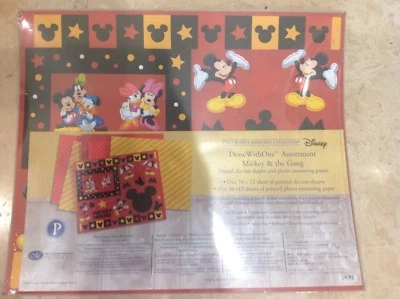 CREATIVE MEMORIES DONE WITH ONE MICKEY & THE GANG DIE CUTS & PAPER NIP - Image 1 of 2
