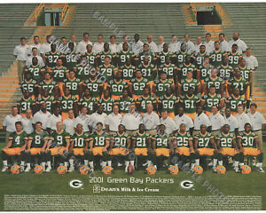 2001 GREEN BAY PACKERS NFL FOOTBALL TEAM 8X10 PHOTO 