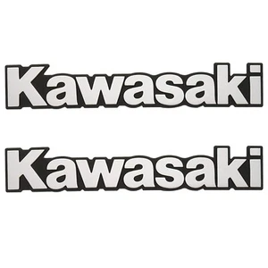 Genuine KAWASAKI Tank Emblem Sticker 2pcs. Chrome L size Motorcycle Accessories - Bild 1 von 3