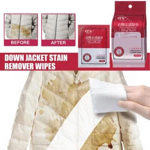 Clothing Stain Removal Wet Wipes Individual Wrapped Wipes For Clothes L7S3 - Picture 1 of 13