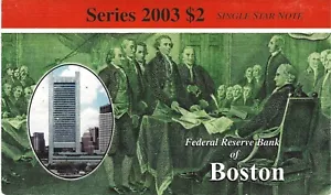 2003 $2.00 Uncirculated Star Note * Low Print / Low Run "Rare" A-00008280* - Picture 1 of 2