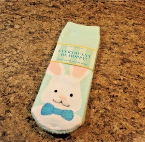 Bath & Body Works EASTER BUNNY & CHICK Shea Infused Non-Skid Lounge Socks NEW - Picture 1 of 3